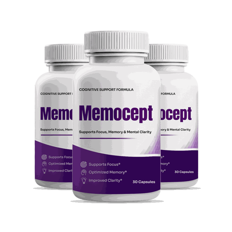 Memocept cognitive support formula bottles, 30 capsules each